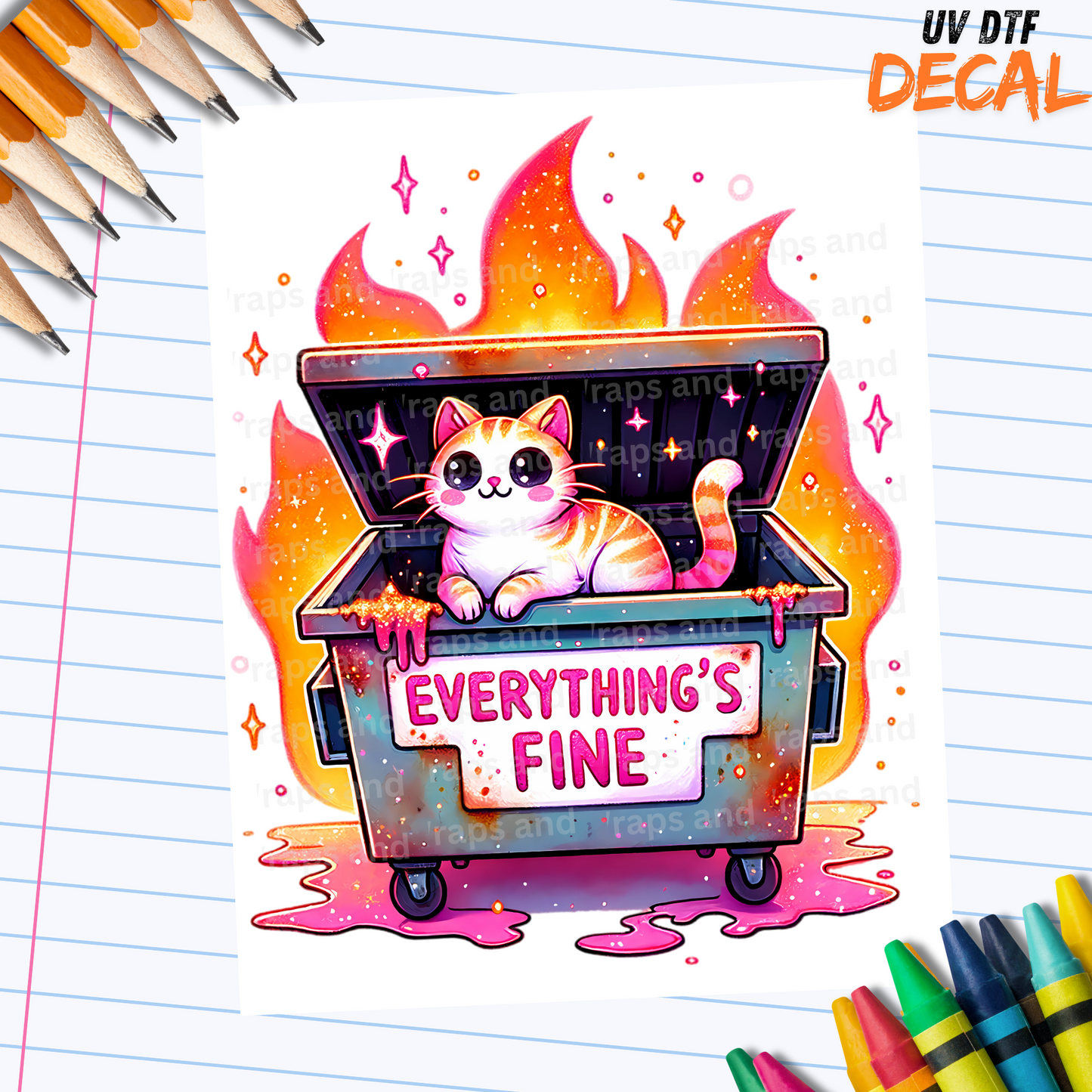 P 010 Decal Everything's Fine