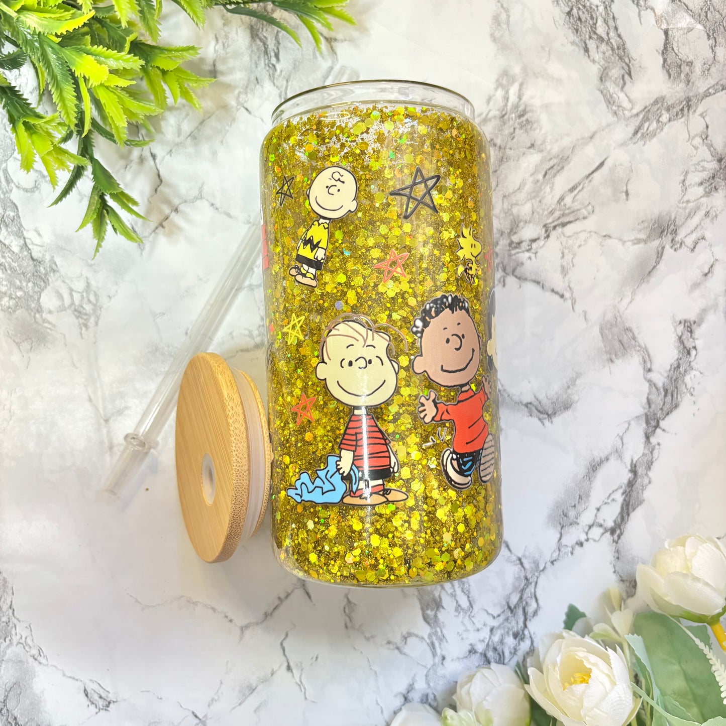 Peanuts Snoopy Snowglobe Cup (RTS)