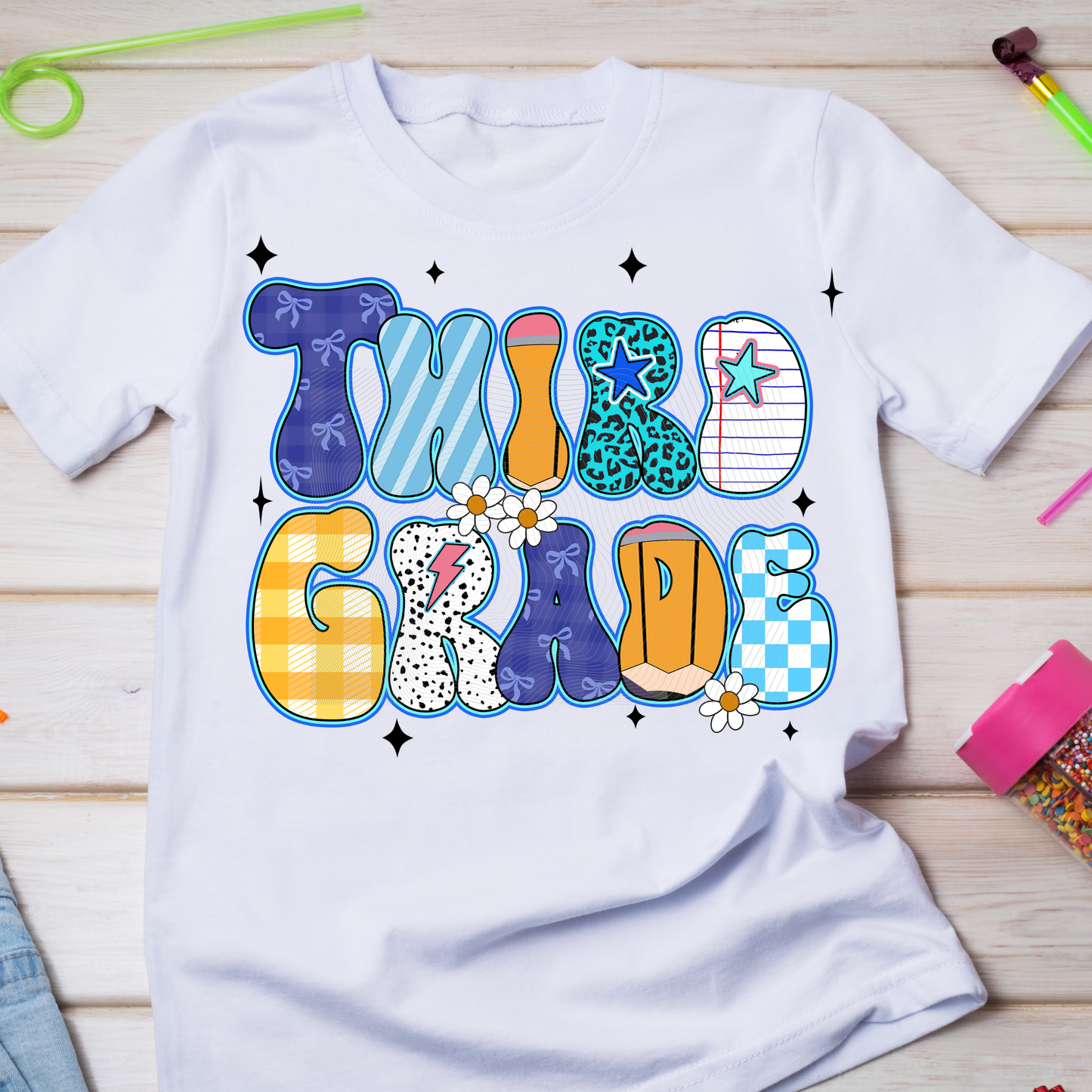 P 088 DTF B2S Blue School Grade