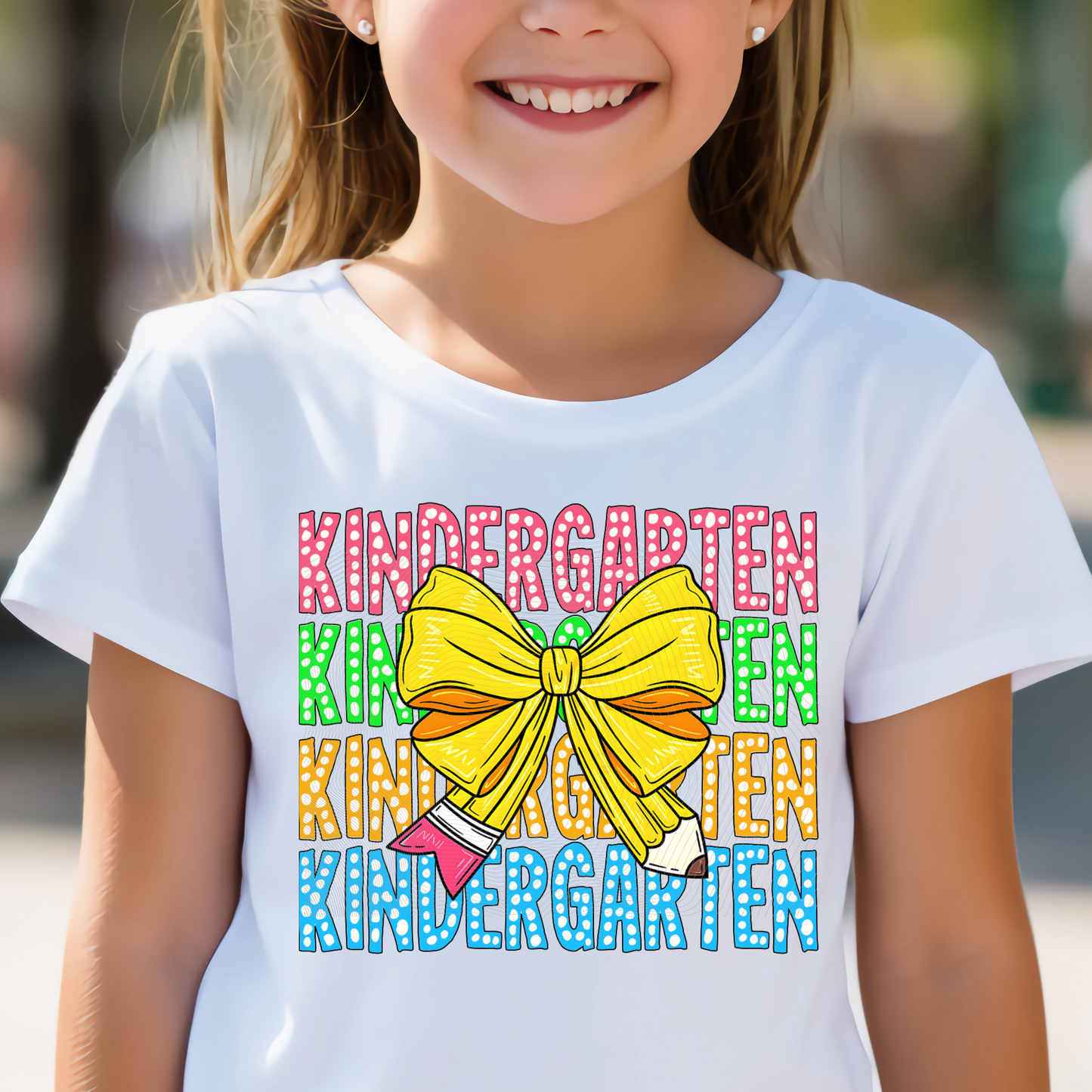 P 089 DTF B2S School Pencil Bow