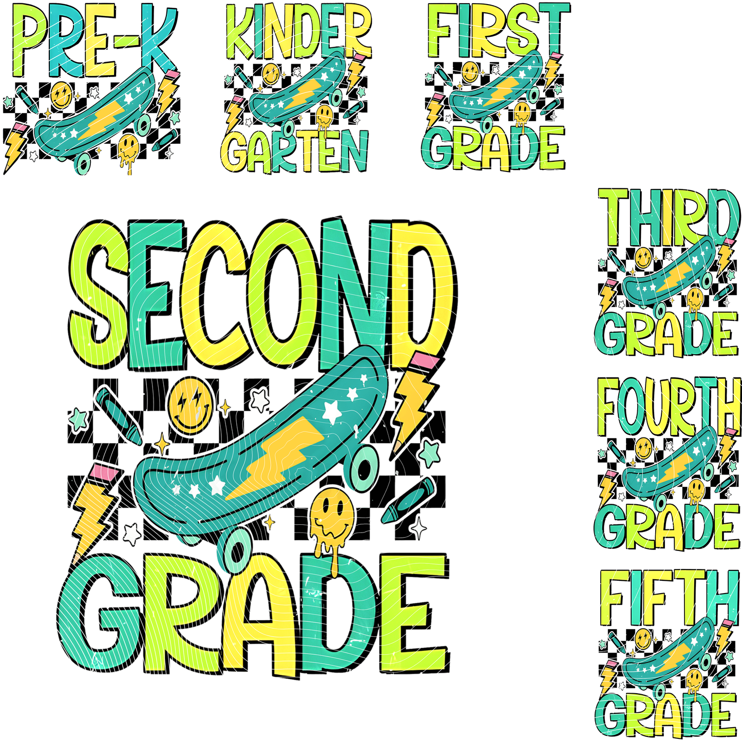 P 090 DTF B2S School Skateboard