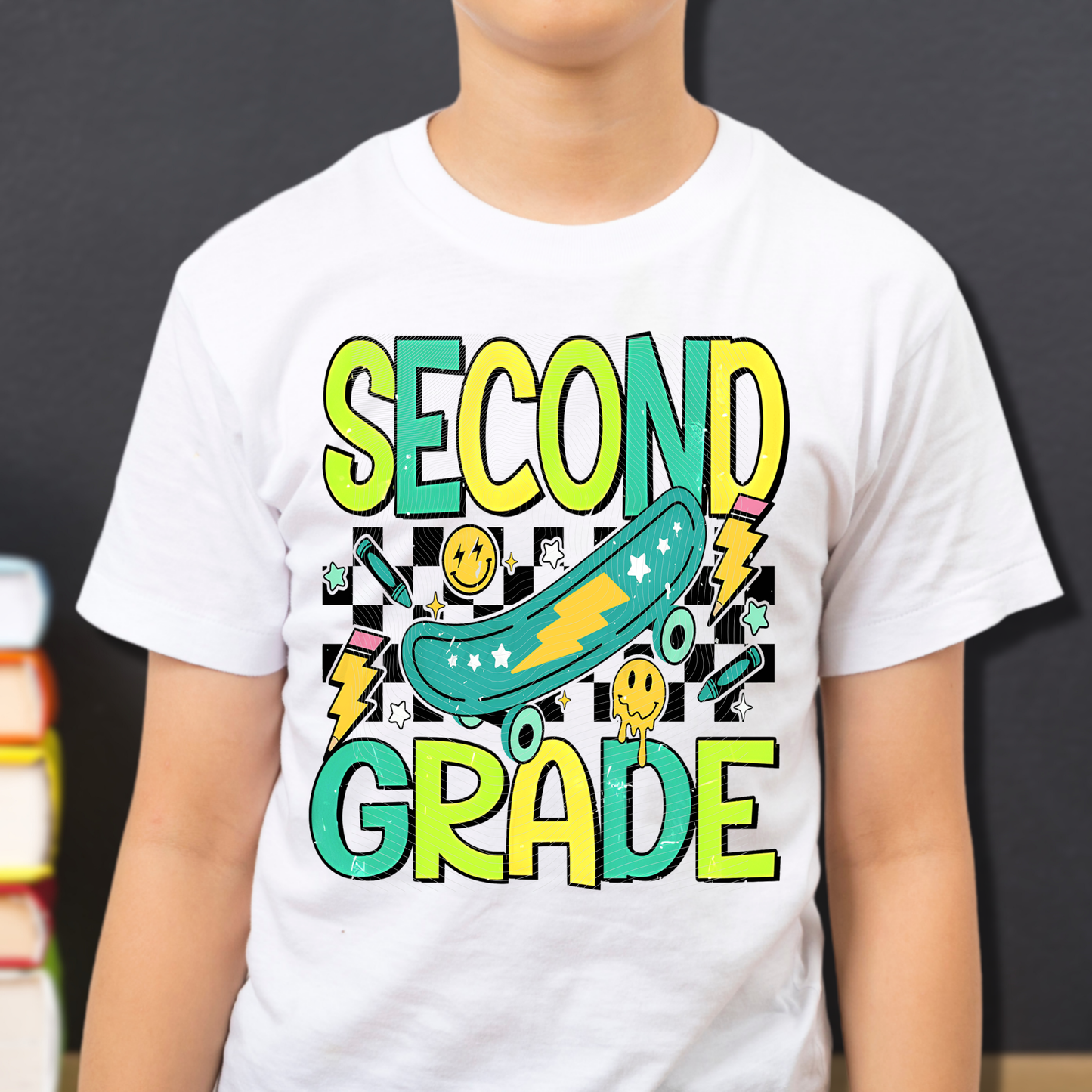 P 090 DTF B2S School Skateboard