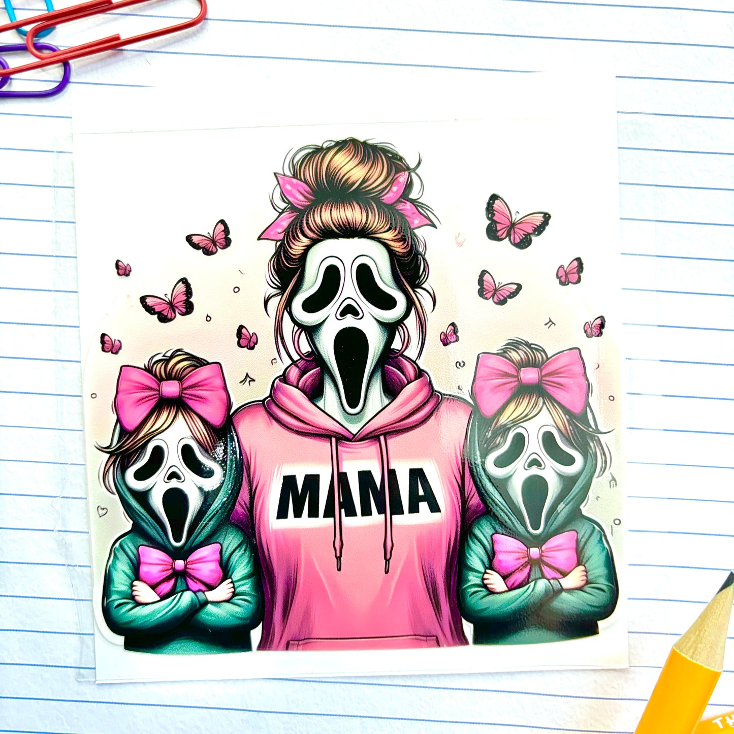 414-B Mama Scream Halloween Decal