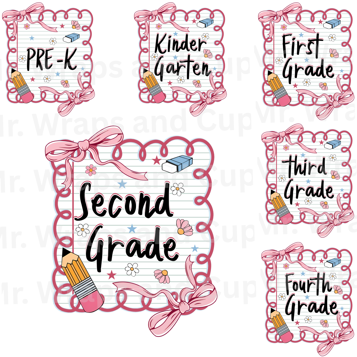 P 075 DTF B2S Pink School Paper