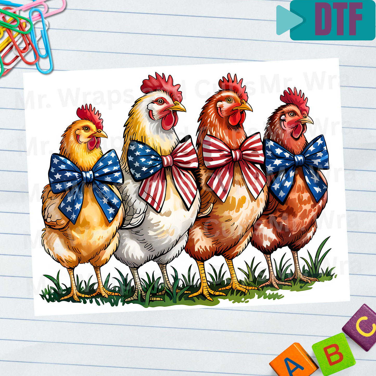 P 020 DTF American Chicks