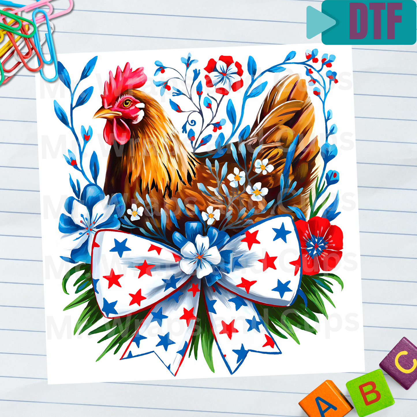P 025 DTF American Hen