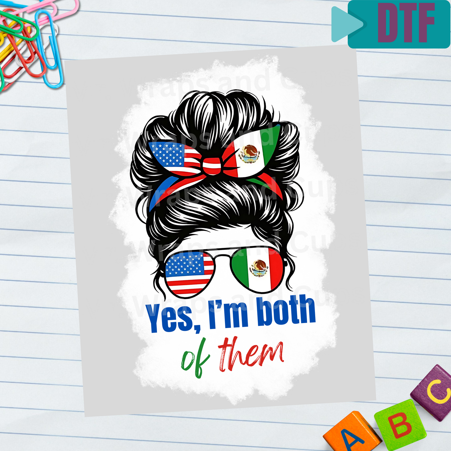 P 036 DTF Yes, Im Both of Them Girl White Background