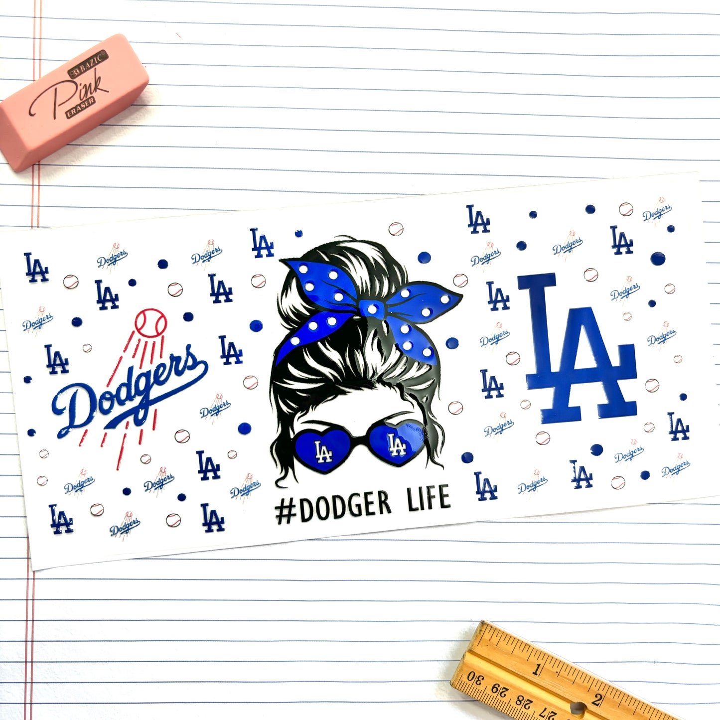 312 Dodger Life Baseball Wrap