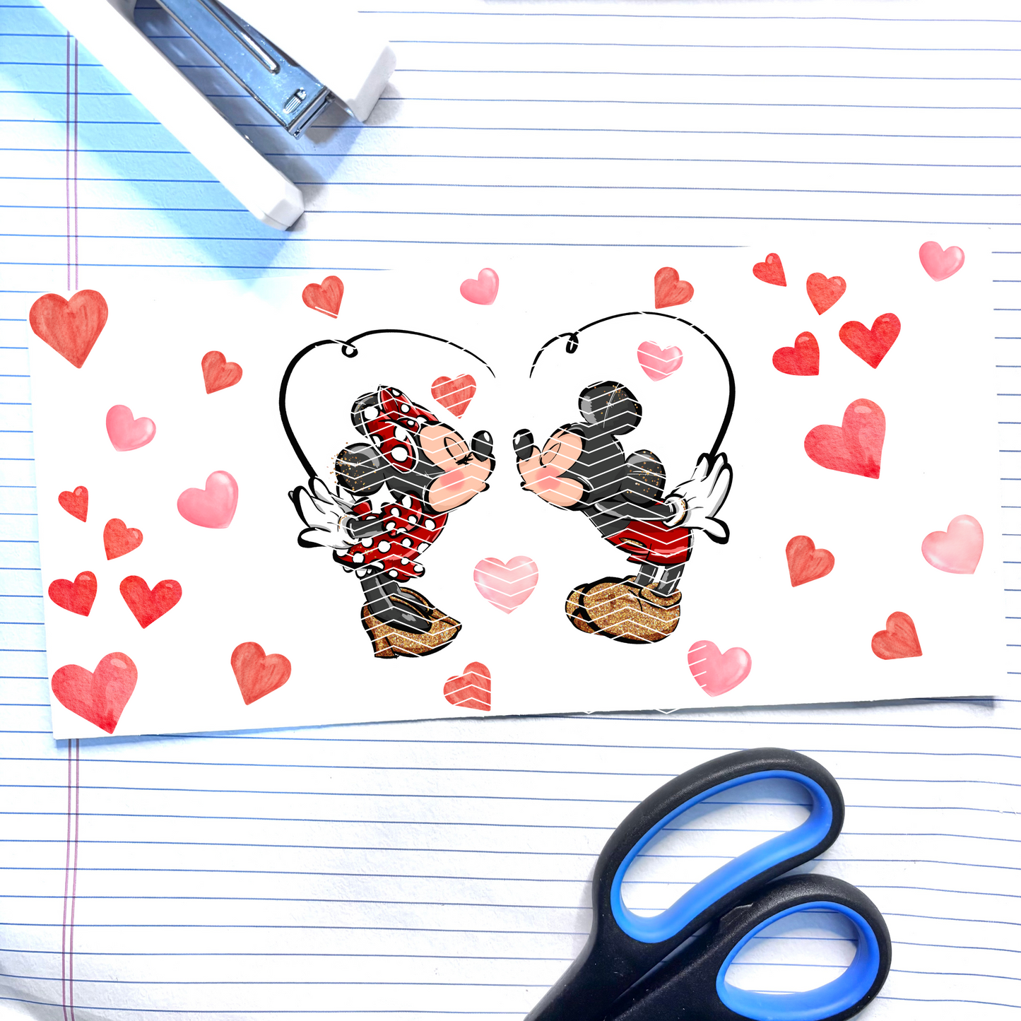 011 Mouse in Love 16oz UV DTF Wrap