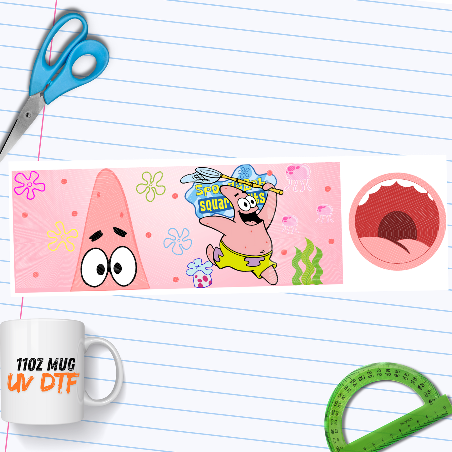 012 Patrick Mug UV DTF Wrap