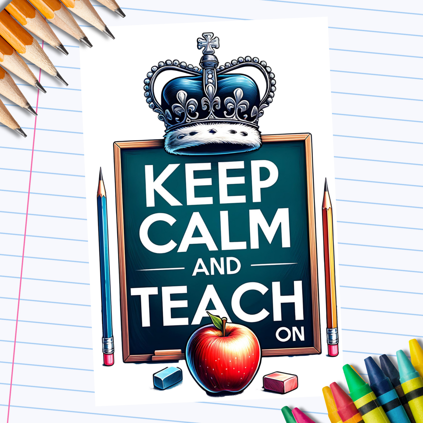 570 Keep Calm and Teach On Decal