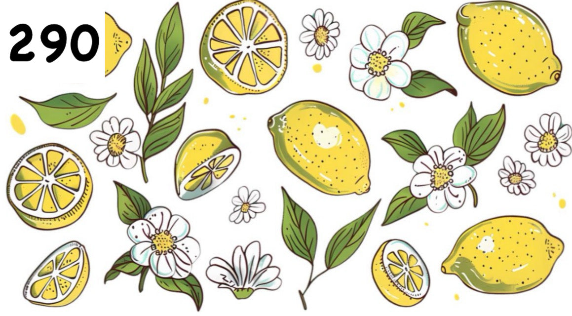 290 Summer Lemons UV DTF Wrap