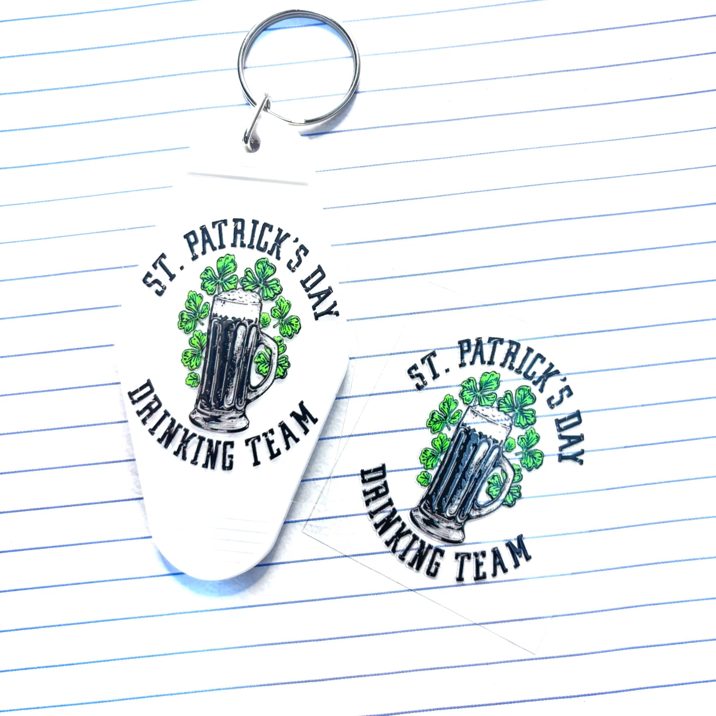 034 Drinking Team Motel Keychain Decal