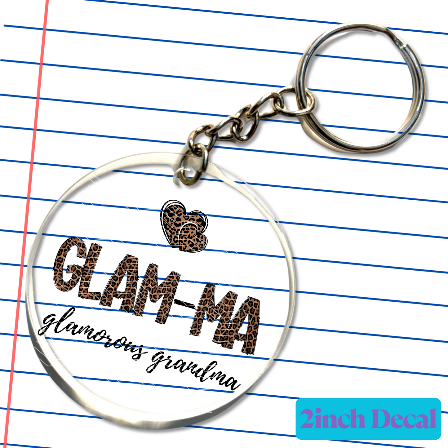 028 Glam-Ma 2inch Decal