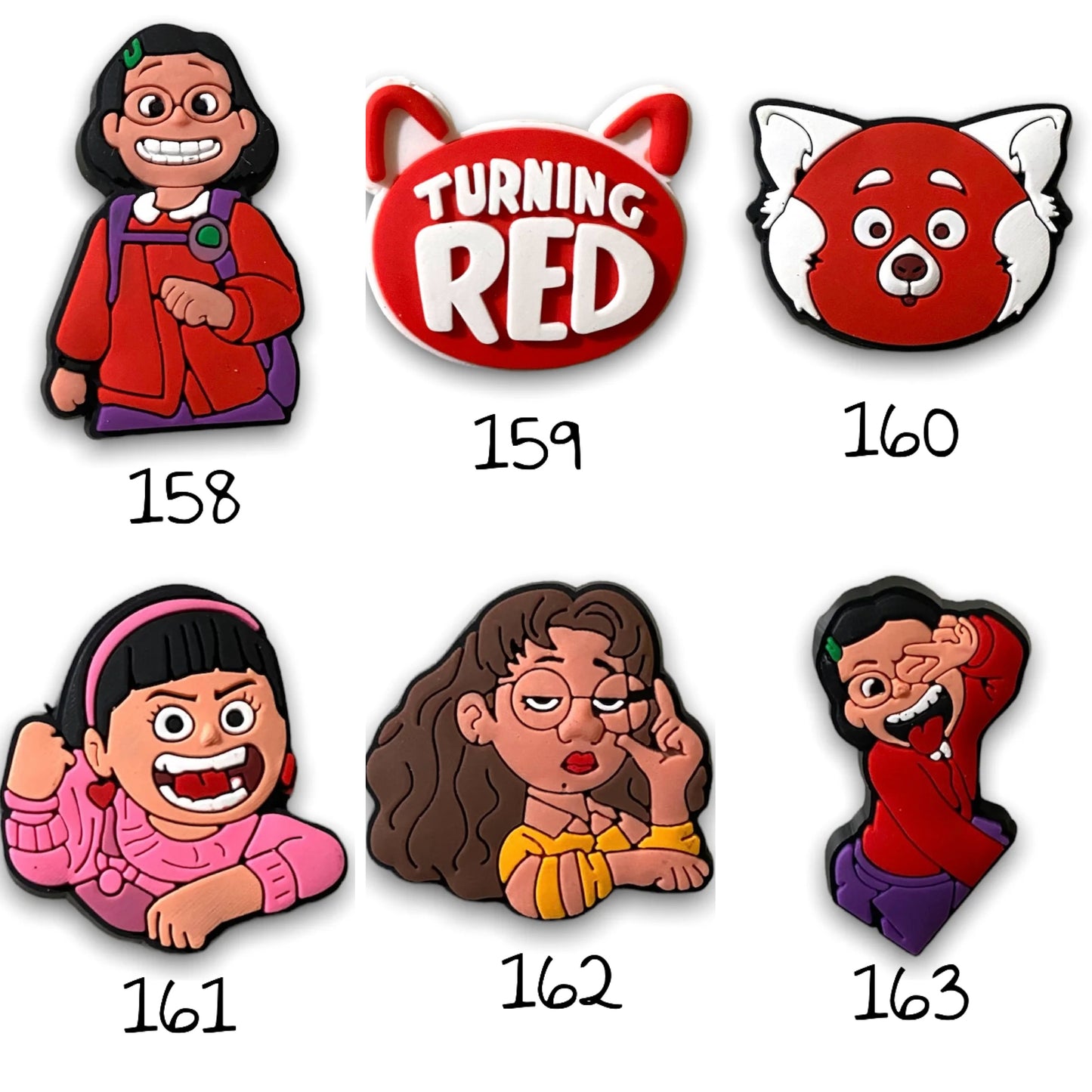 Turning Red Silicone Charms