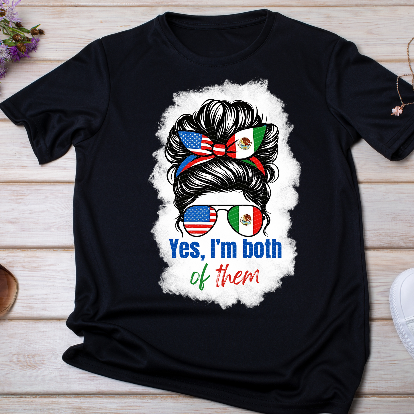 RTS Yes, I's Both of Them Shirt Girl White Background