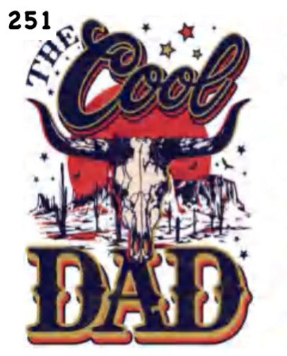 251-A Cool Dad Decal