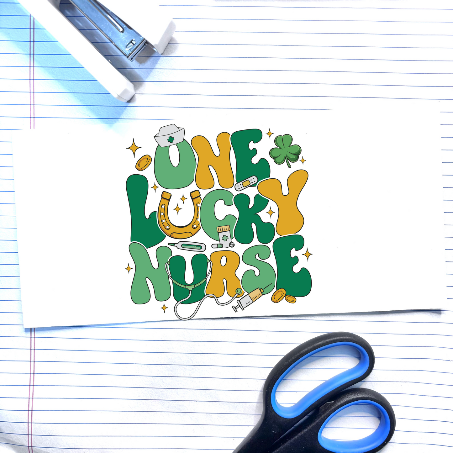 504 One Lucky Nurse Decal