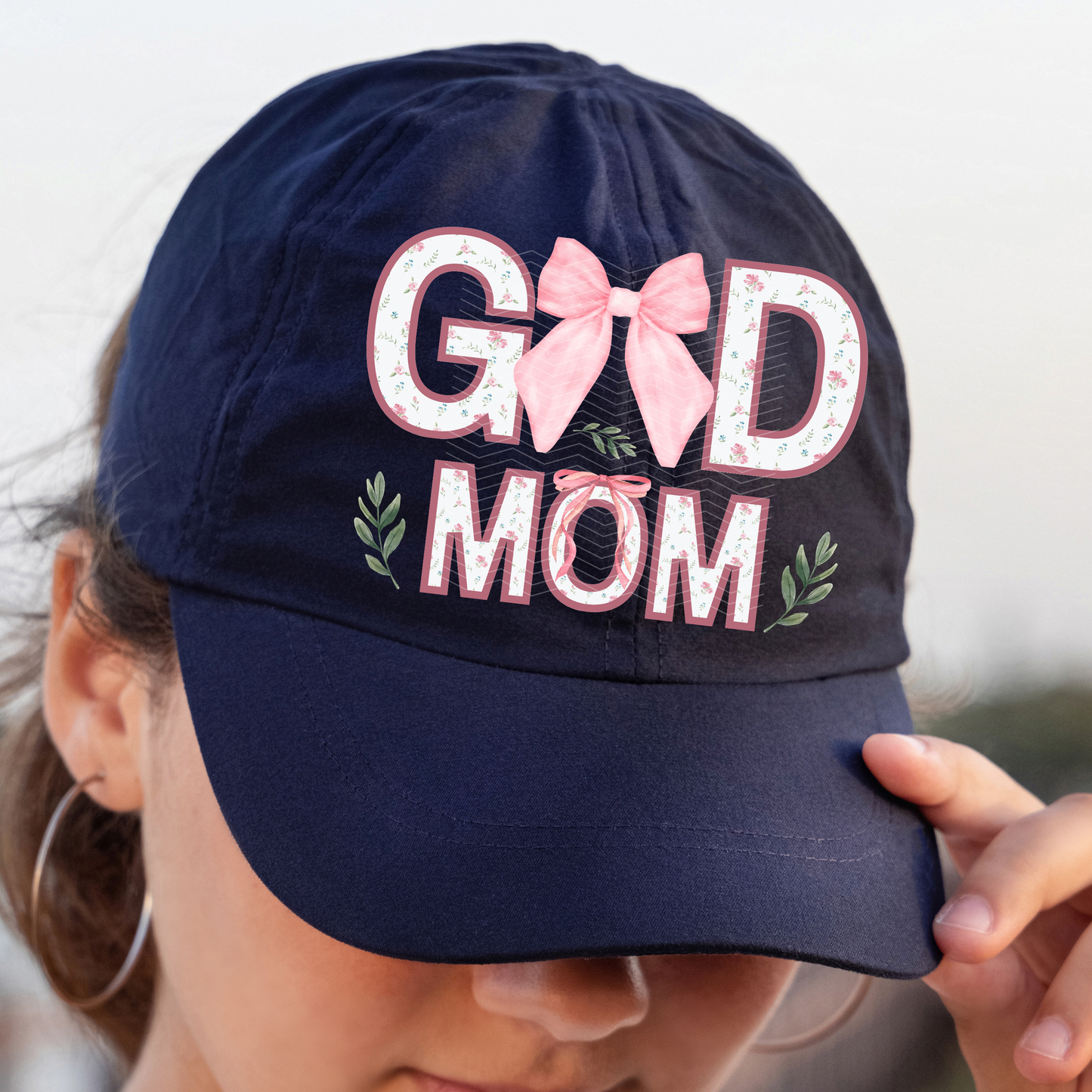 RTS God Mom Pink Coquet Hat