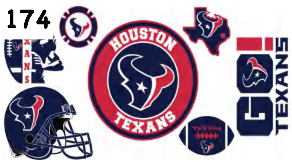 174 Texans Football UV DTF