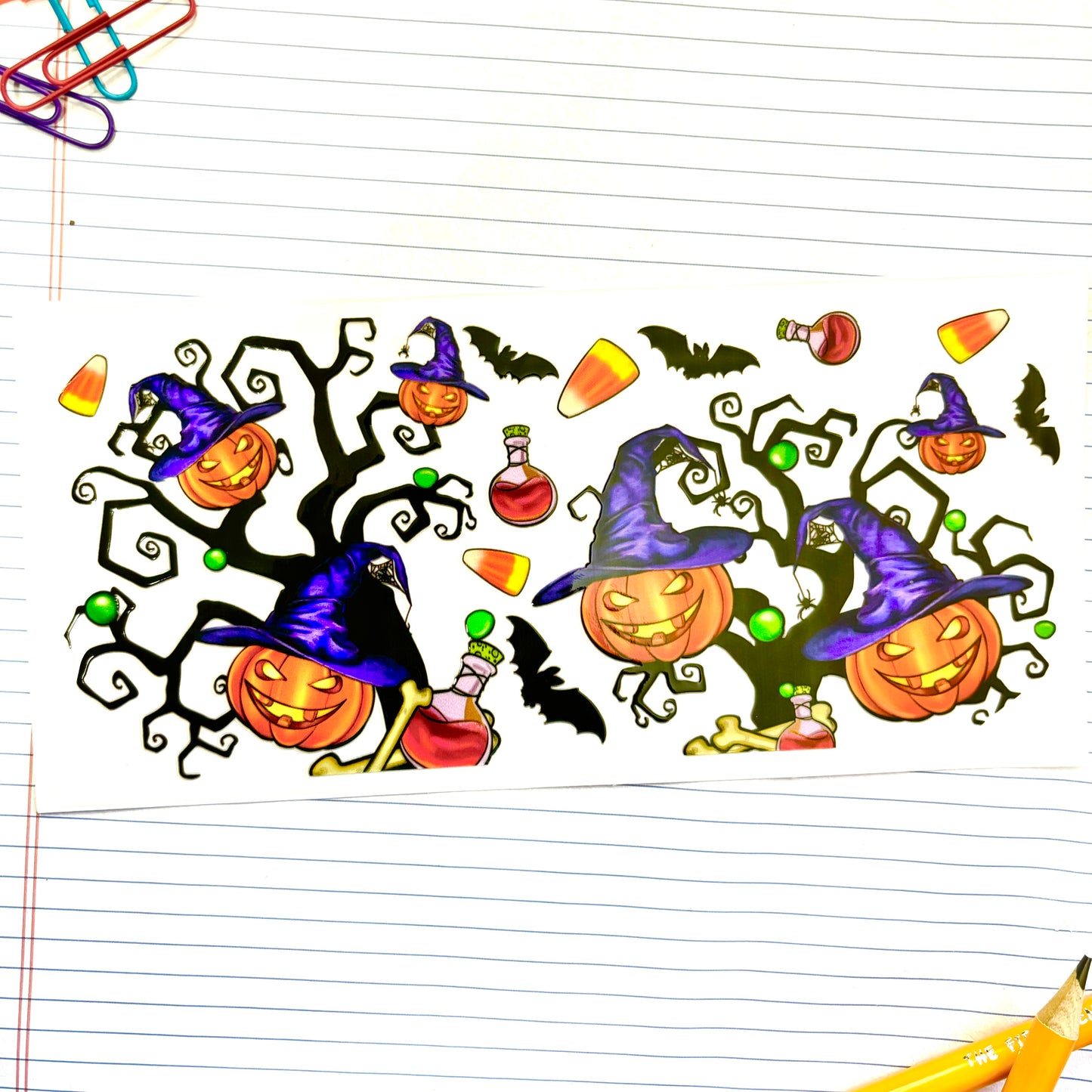 412 Spooky Tree Halloween Wrap