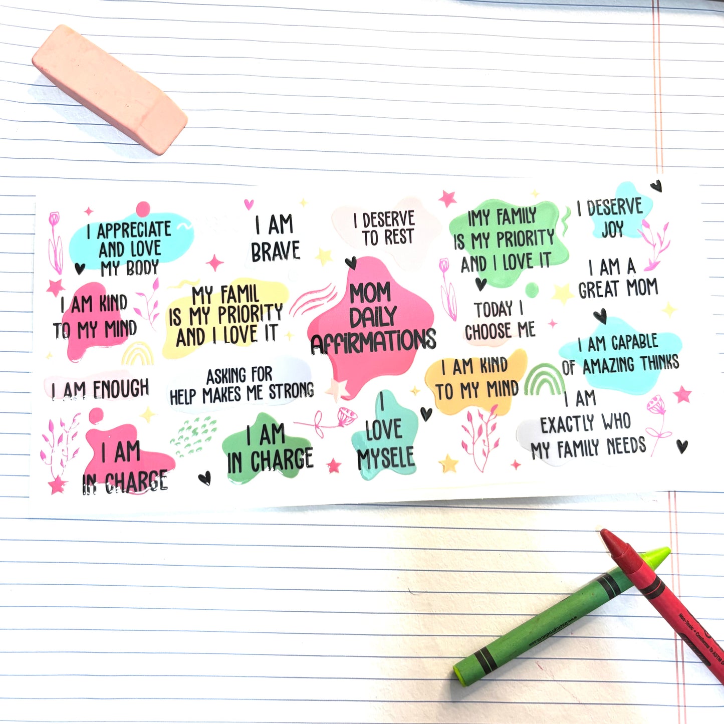 520 Mom Daily Affirmations 16oz Wrap