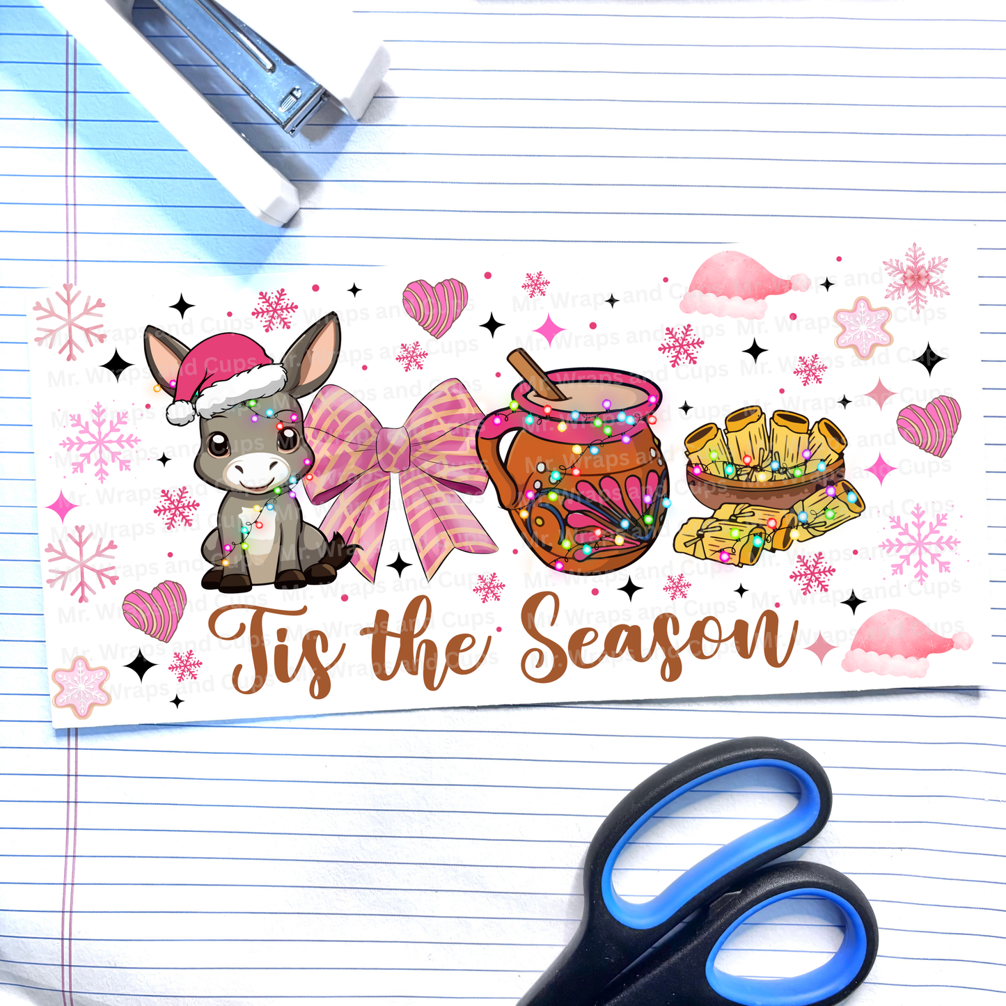 P-675 Tis The Season Burrito Pink 16oz Wrap (Exclusive)