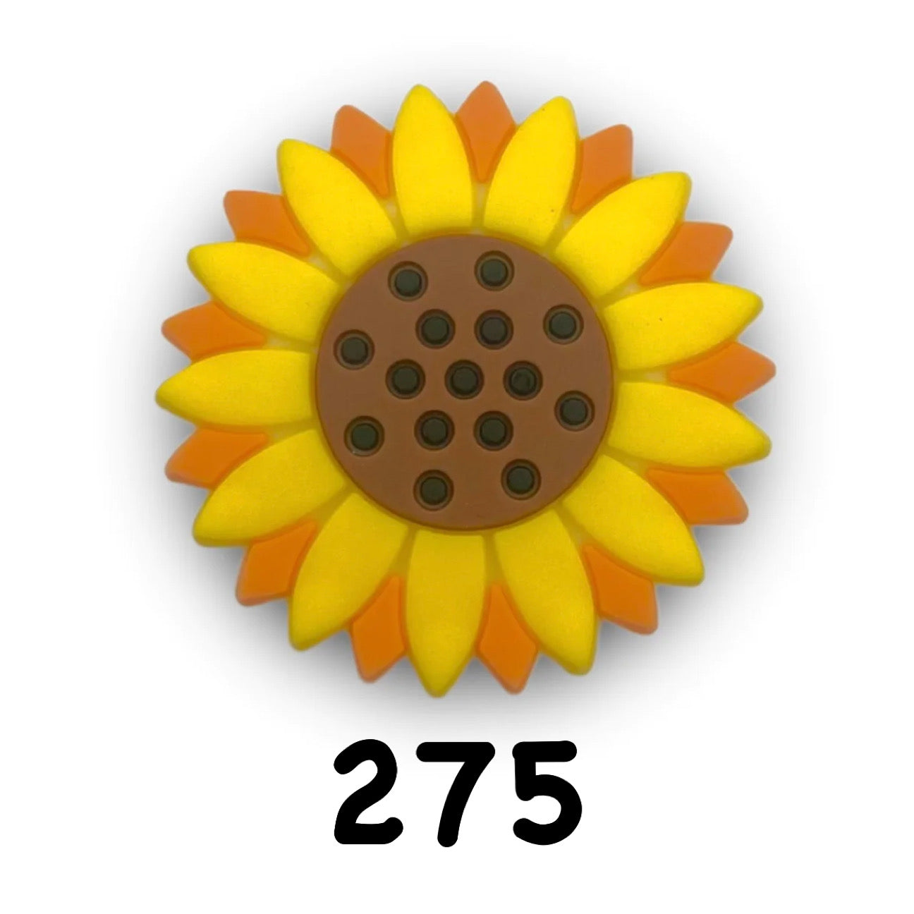 Flower Rose Sunflower Rubber Charm