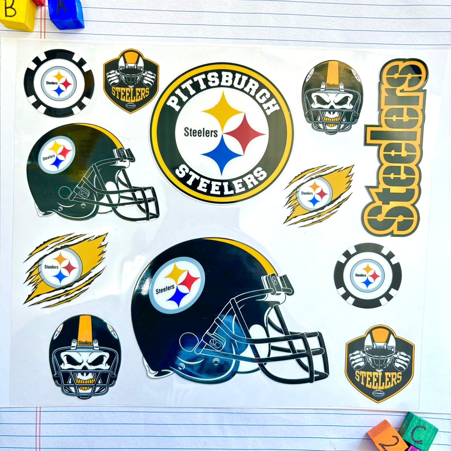 003 Steelers Football 20oz Wrap