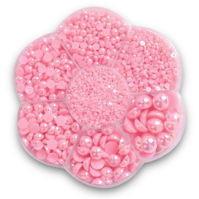 Light Rose Half Pearl Set