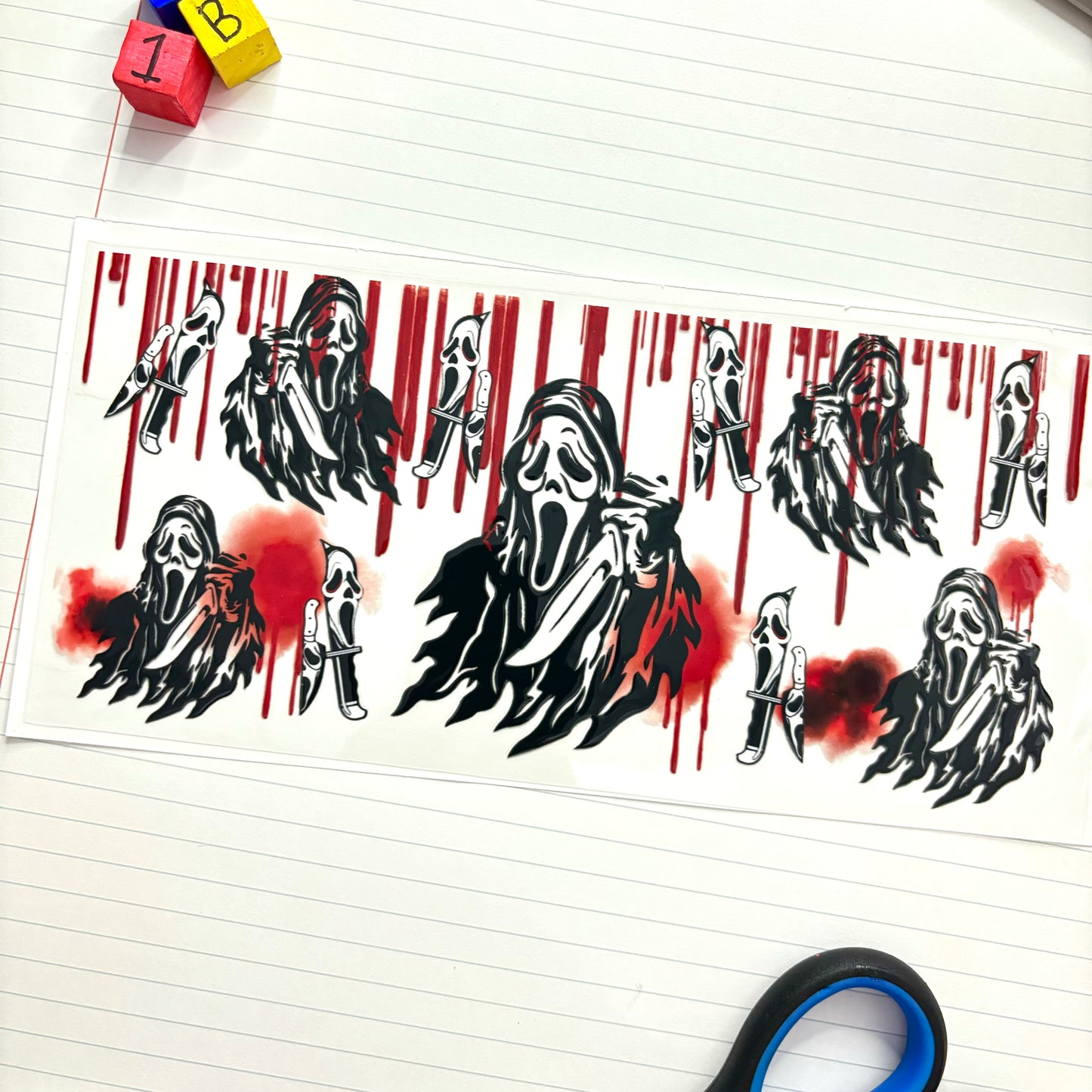 238 Scream Face Halloween Wrap