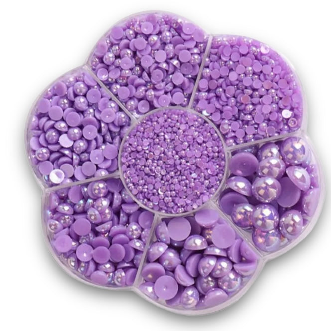 Violet Half Pearl Set