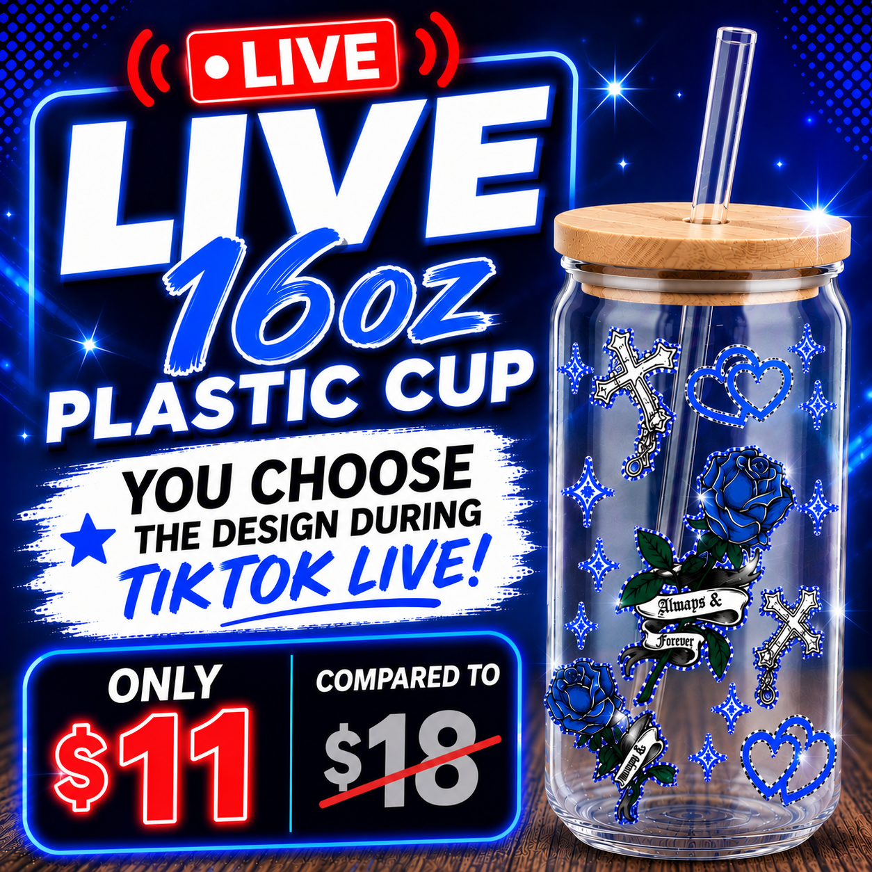 16oz Plastic Cup Live Claim