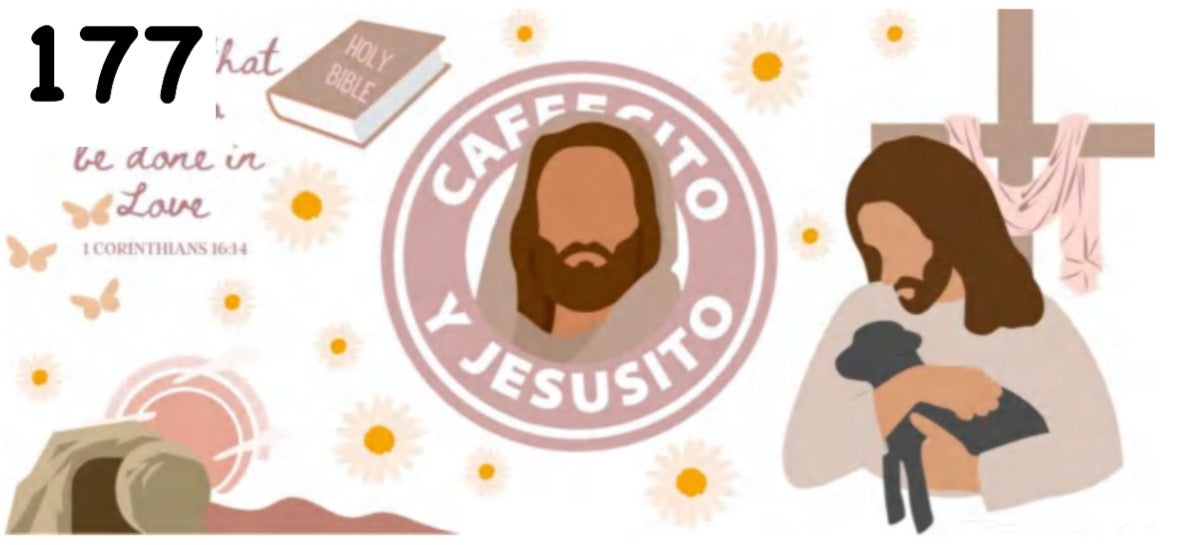 177 Cafecito y Jesusito Religious UV DTF