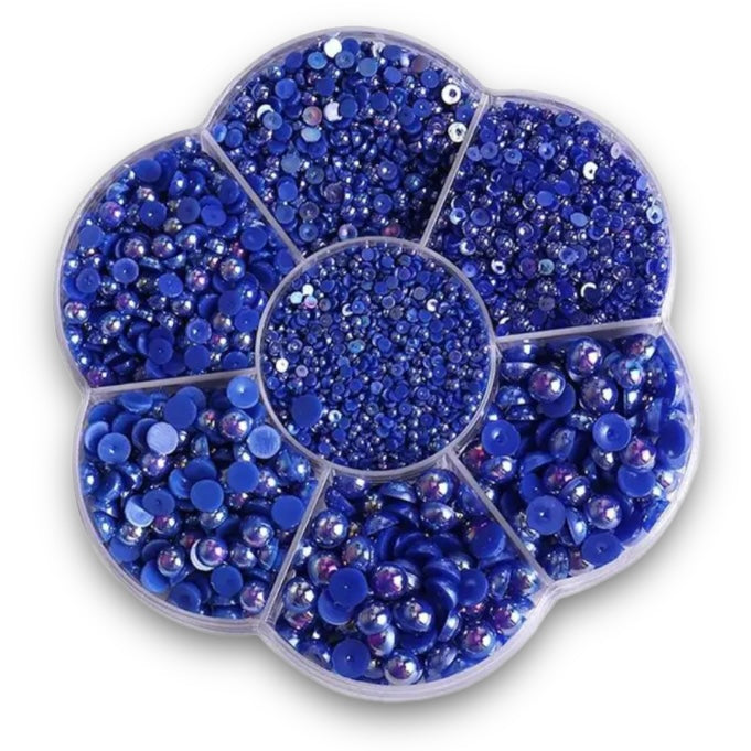 Sapphire Half Pearl Set