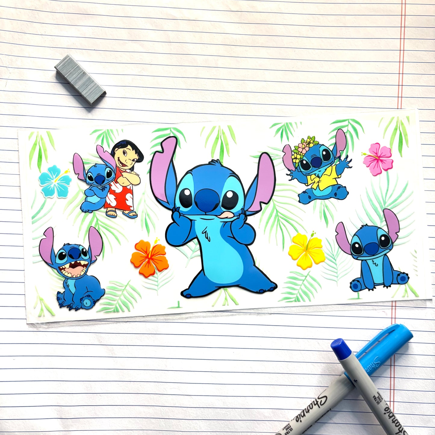 P-056 Stitch & Leaves (Exclusive) 16oz Wrap