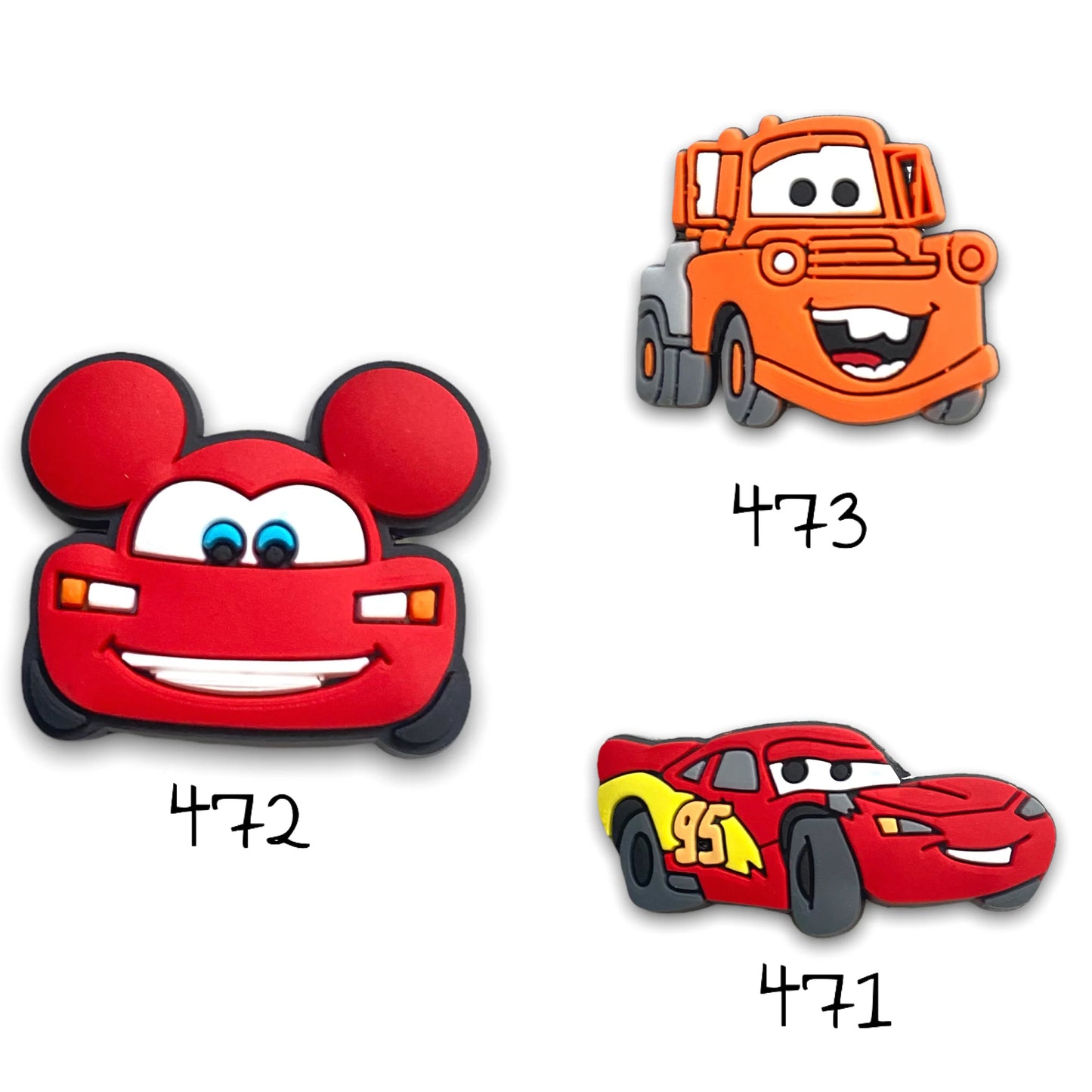 Cars Silicone Charms
