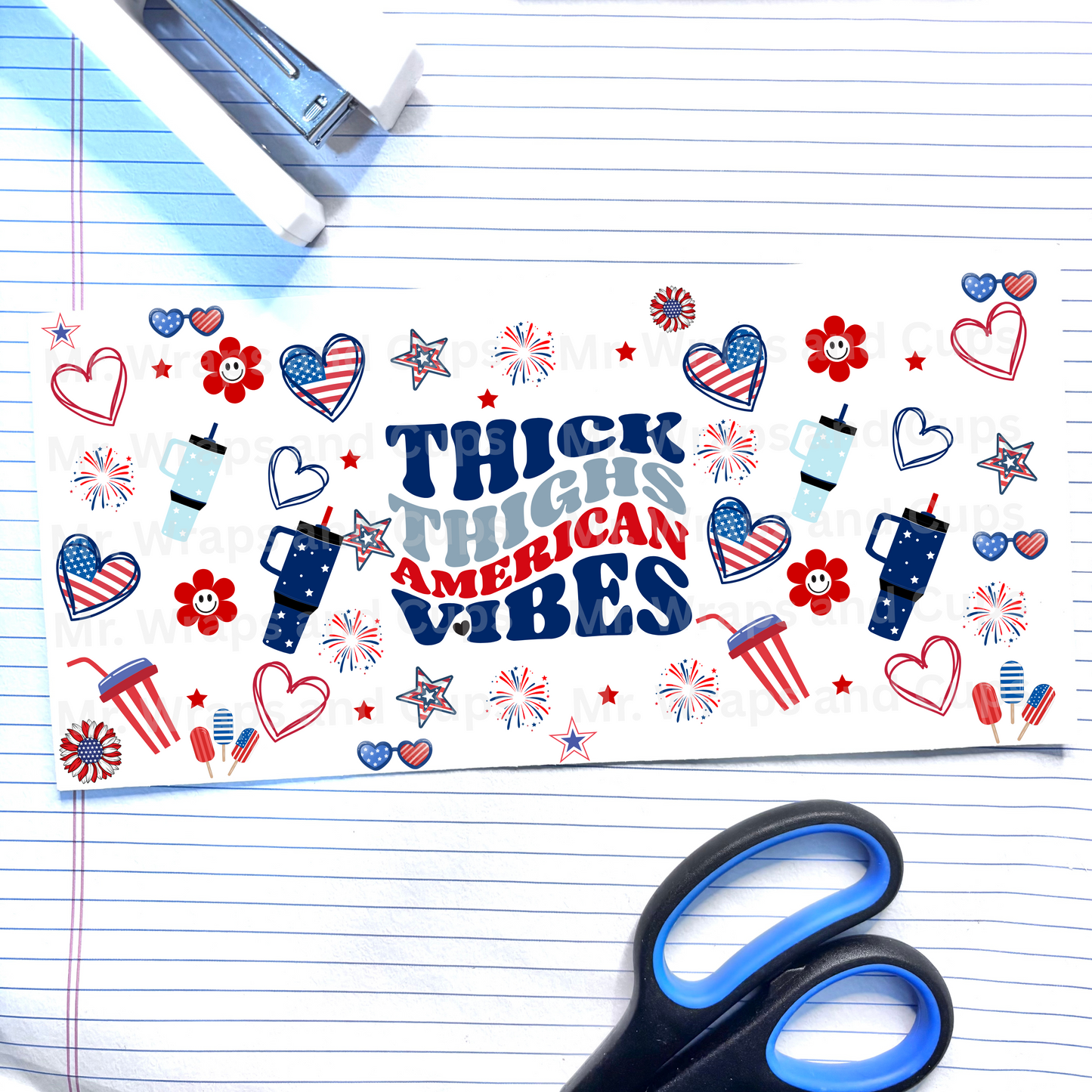 578 Thick Thighs American Vibes 16oz Wrap
