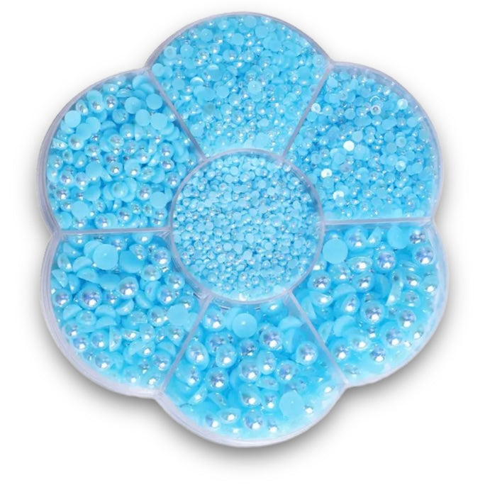 Aquamarine Half Pearl Set