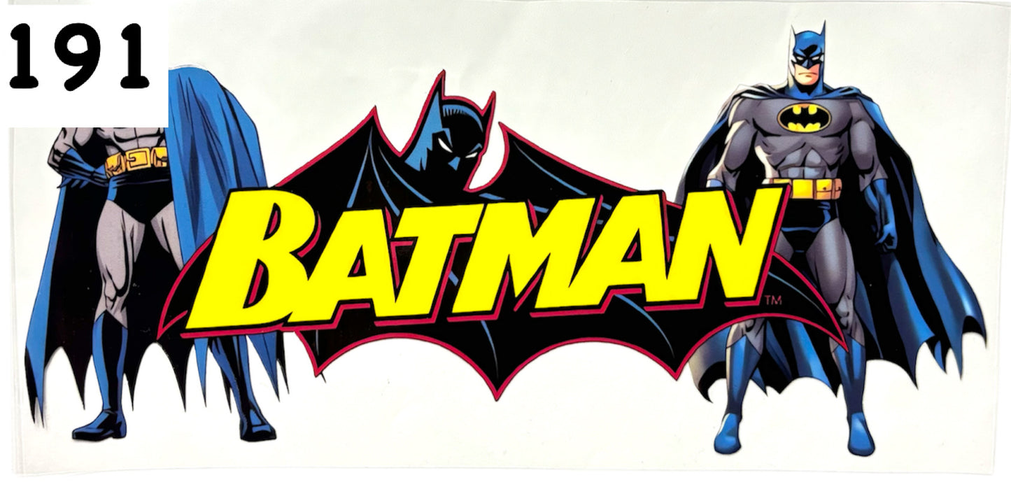 191 Bat Man UV DTF