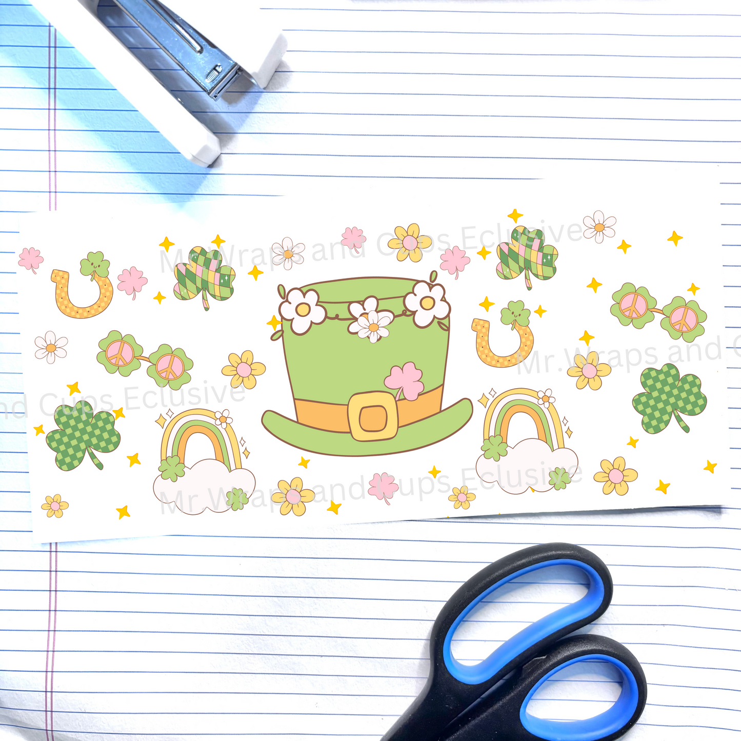 490 BOHO Hat St. Patricks (Exclusive) 16oz Wrap