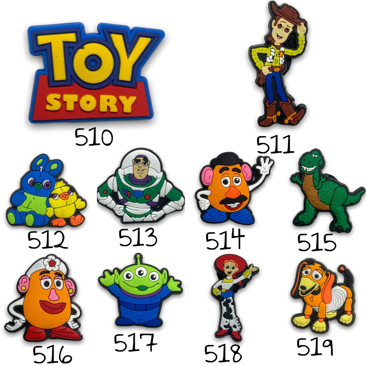 Toy Story Silicone Charms