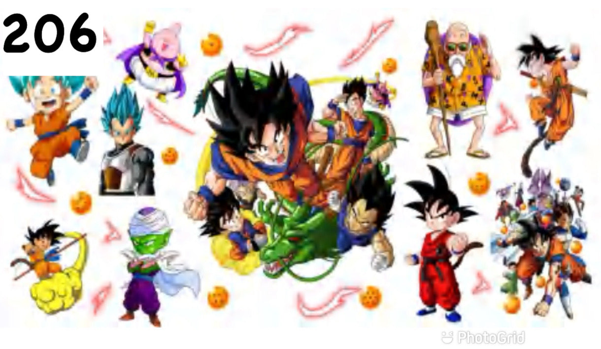 206 Dragon Ball UV DTF Wrap