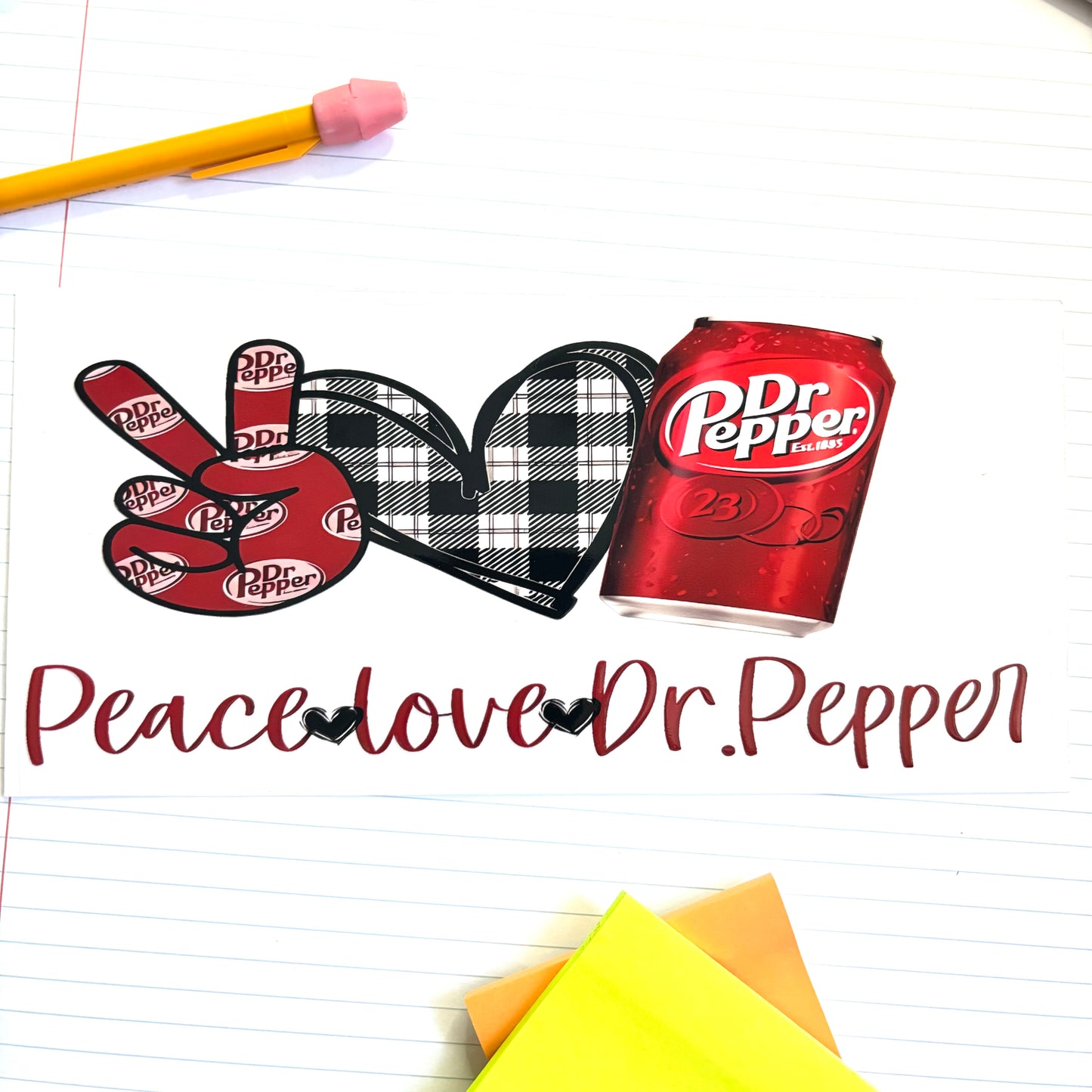 455 Peace Love Dr. Pepper Wrap