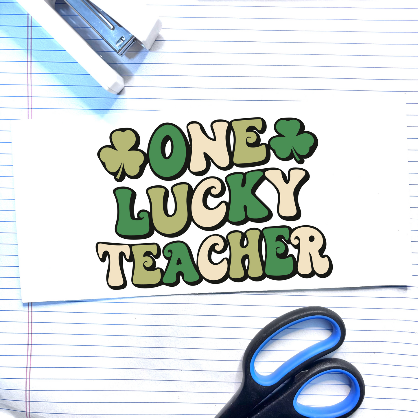 499 One Lucky Teacher Decal