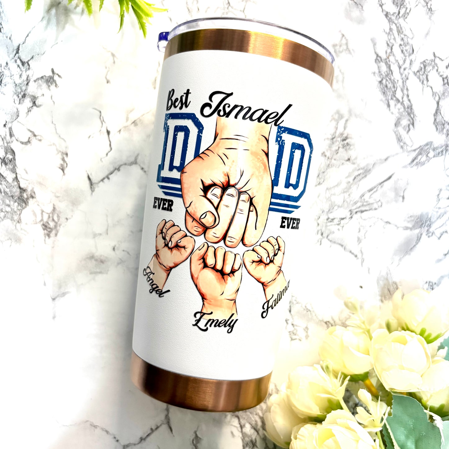 571 Father's Hands Personalized Decal