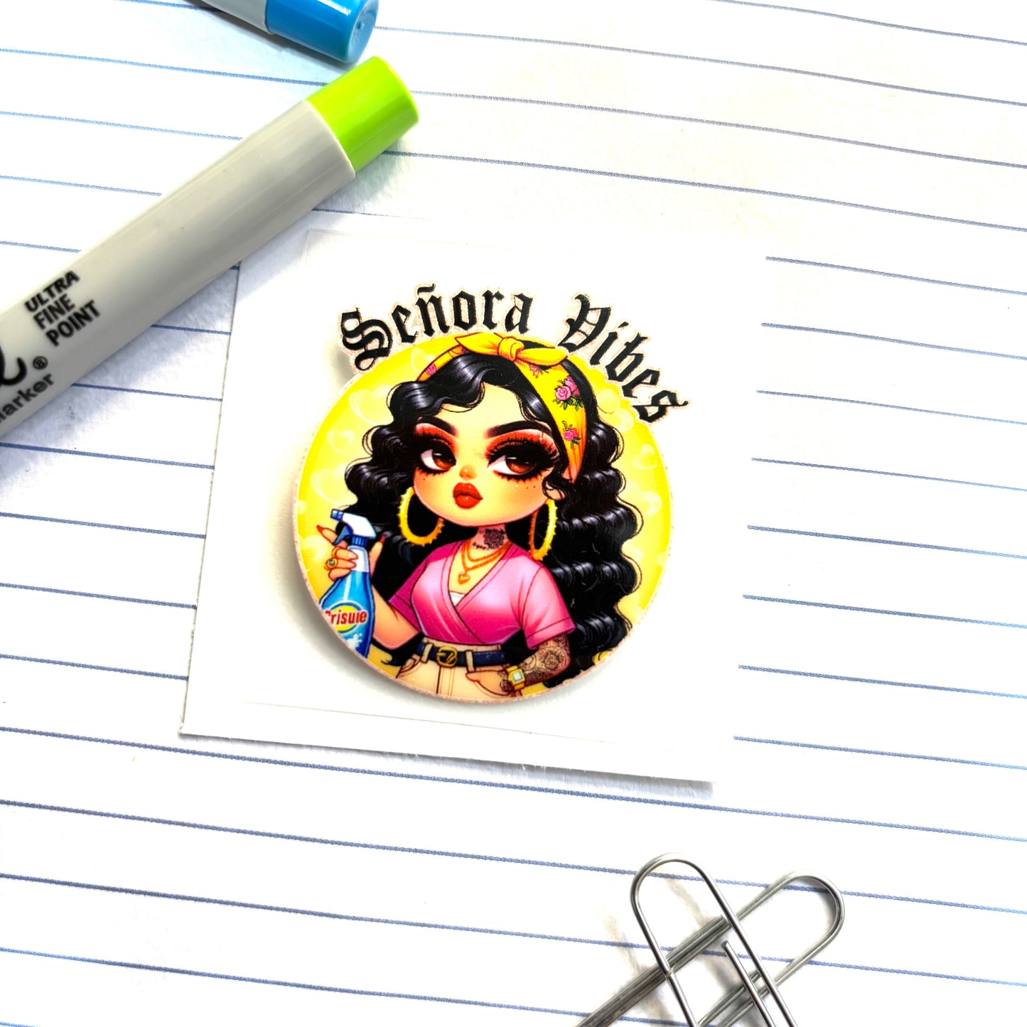 004 Señora Vibes 2inch Decal