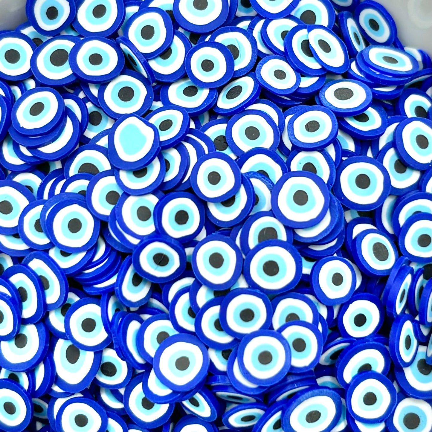 Blue Evil Eye Polymer Clay