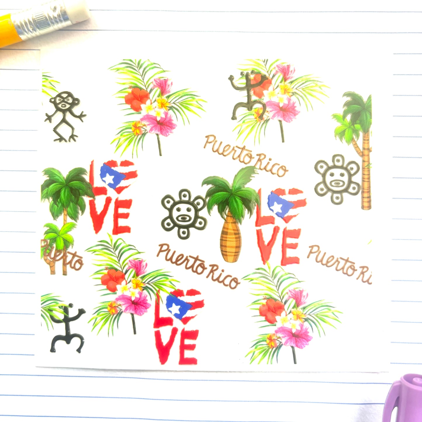 427-A Puerto Rico Love Decal