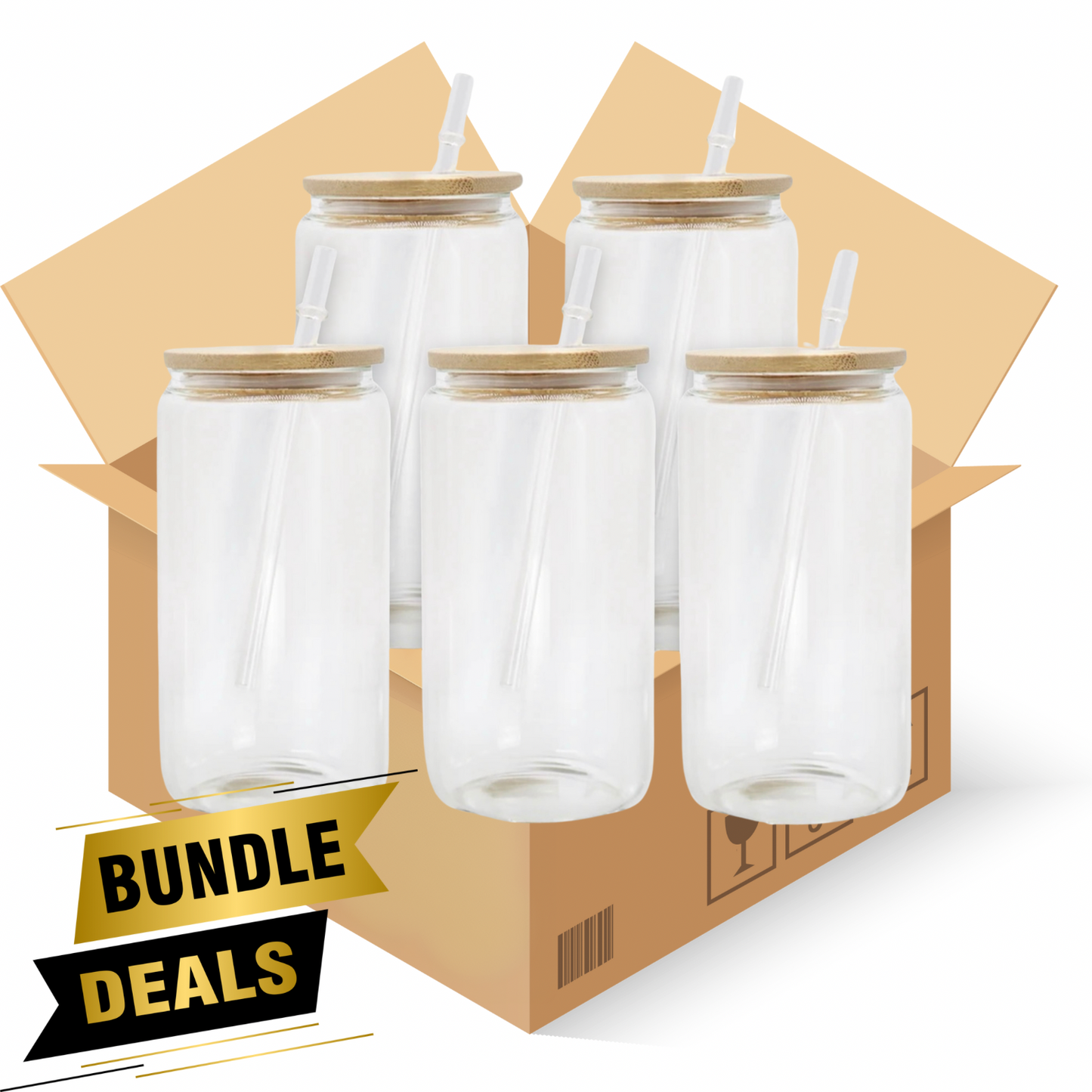 16oz Clear Glass Bundle